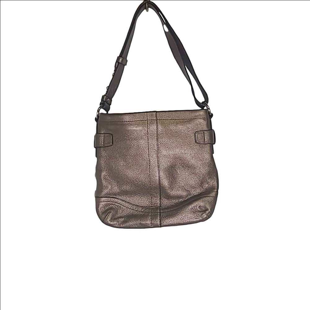 Coach Bronze Metallic Leather Shoulder Bag - Picture 4 of 8